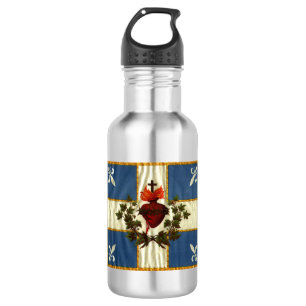 Garrafa Bandeira Québec antiga Carillon Sacré-Cœur