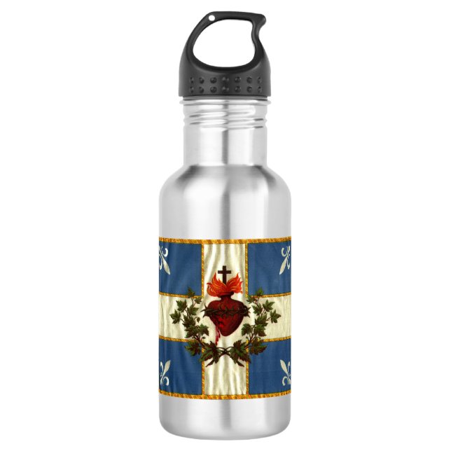 Garrafa Bandeira Québec antiga Carillon Sacré-Cœur (Frente)