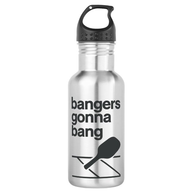 Garrafa Bangers Gonna Bang Pickleball Engraçado  (Frente)