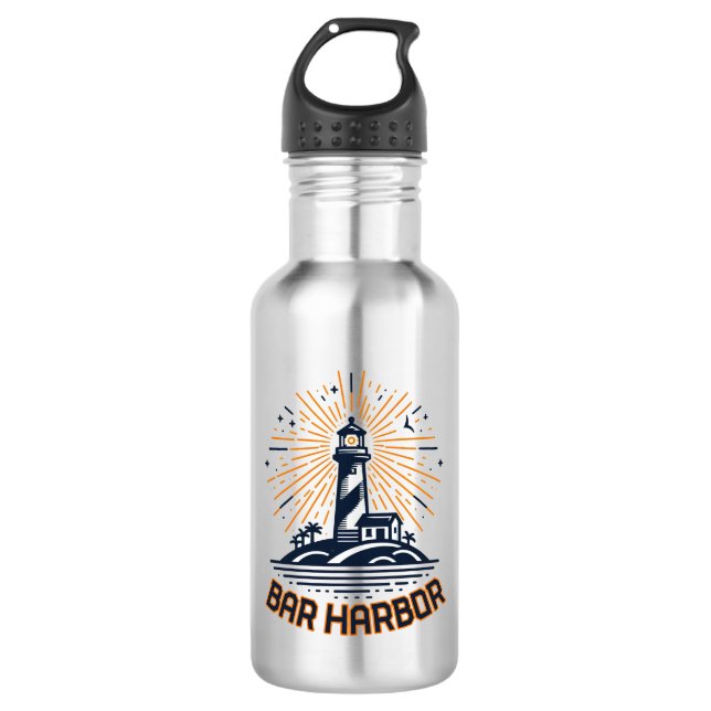 Garrafa Bar Harbor Maine Farol Nascer do Sol (Frente)