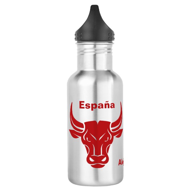 Garrafa Barramento de água de texto e nome personalizado B (Esquerda)