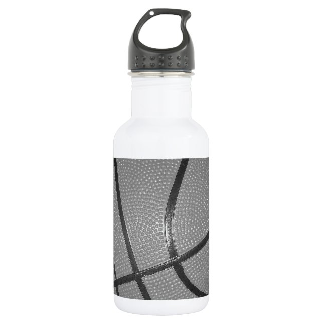 Garrafa Basquete preto e branco (Frente)