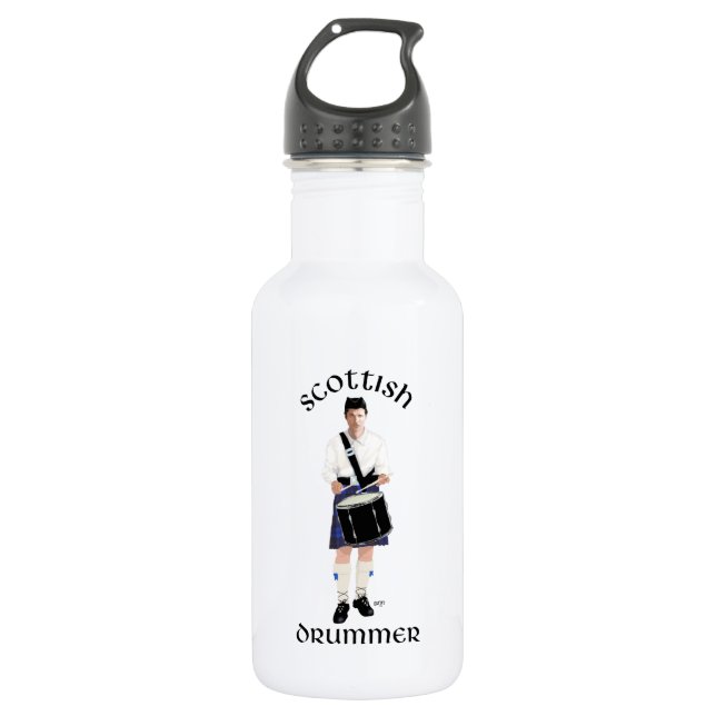Garrafa Baterista Escocês - Kilt Azul (Frente)