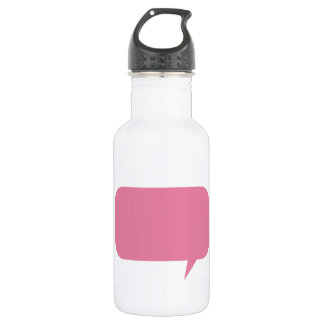 Garrafa Bble de fala rosa personalizado dizendo personaliz