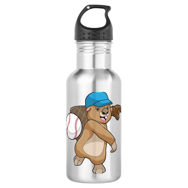 Garrafa Beaver no Baseball Sports com Boné (Frente)