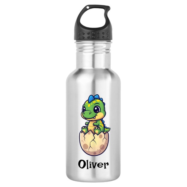 Garrafa Bebê Dinossauro Fofo Eclodindo (Frente)