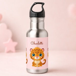 Garrafa Bebê Fofa Leopardo Safari Animal Crianças