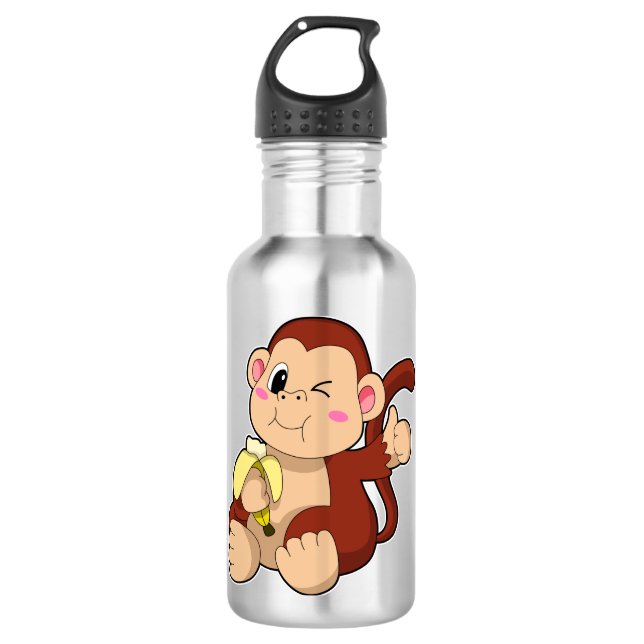 Garrafa Bebê macaco com Banana (Frente)