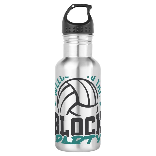 Garrafa Bem-vindos ao Bloco do Meio de Voleibol do Partido (Frente)