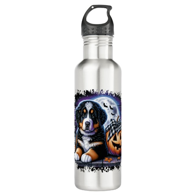 Garrafa Bernese Mountain Dog Halloween (Frente)