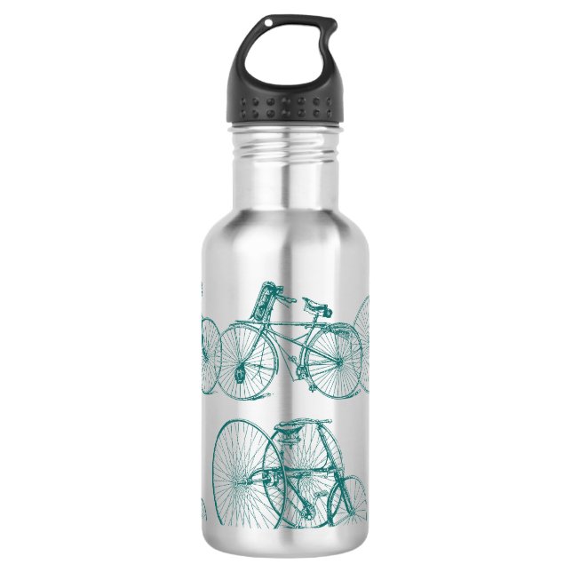Garrafa Bicicleta Teal Vintage (Frente)