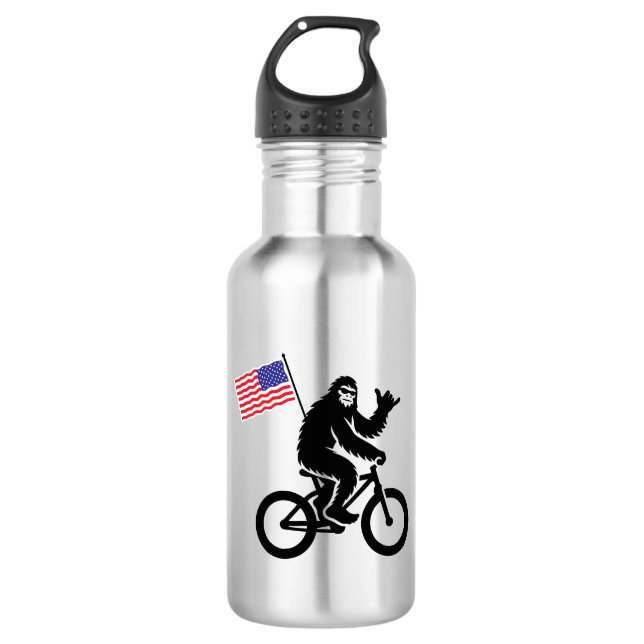 Garrafa Bigfoot Cycling American Flag (Frente)