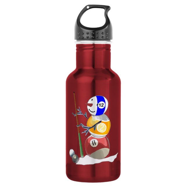 Garrafa Billiard Ball Snowman (Frente)