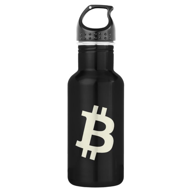 Garrafa Bitcoin Standard ₿ (Black) (Frente)