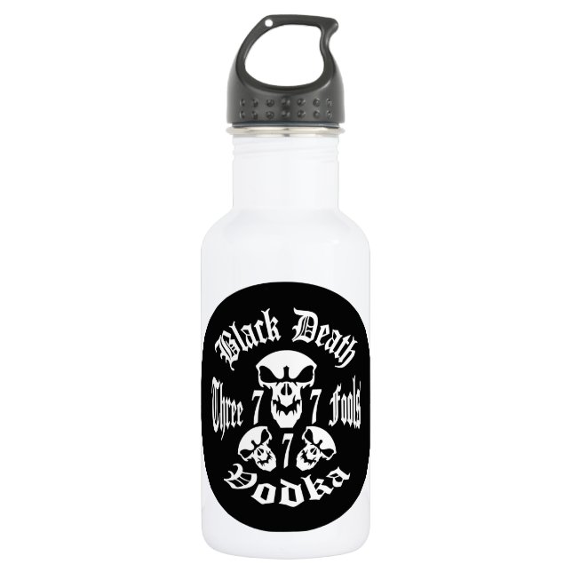 Garrafa Black Death 777 - Three Fools Vodka (Frente)
