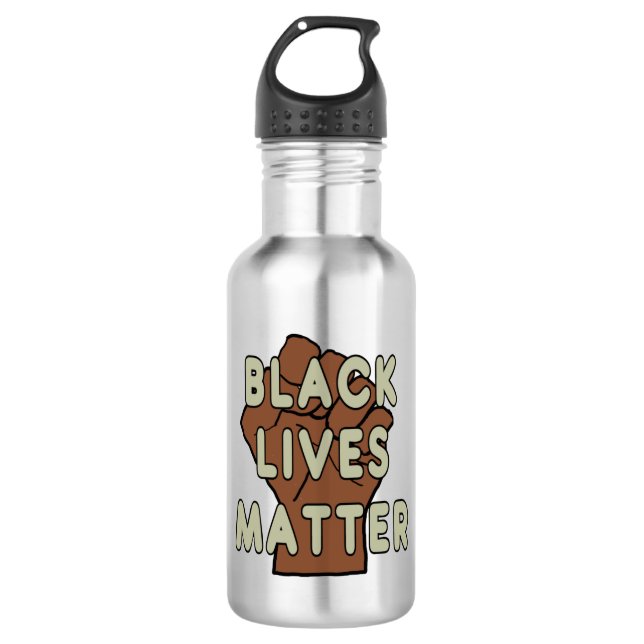 Garrafa Black Lives é importante BLM (Frente)