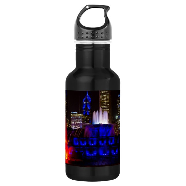 Garrafa Blue Buckingham Fountain Stainless Steel Water Bot (Frente)