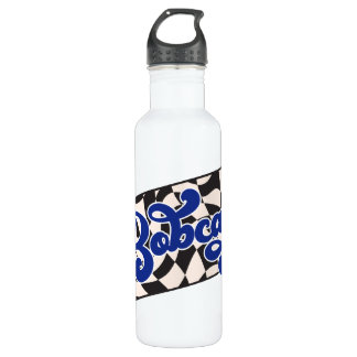 Garrafa Bobcats Checkerboard Water Bottle: Blue