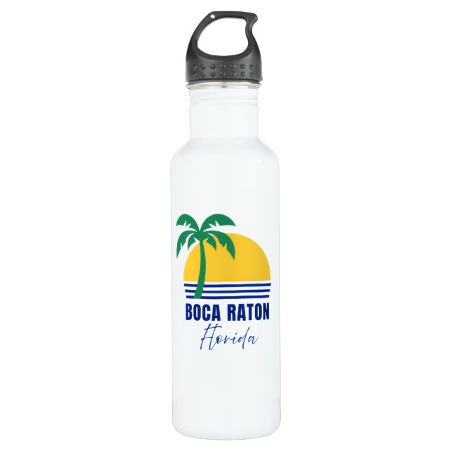 Garrafa Boca Raton Florida Water Bottle (Frente)