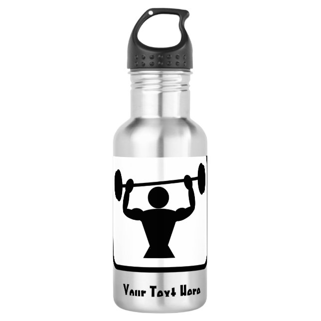 Garrafa Body Builder / Muscleman Graphic - Personalizável (Frente)