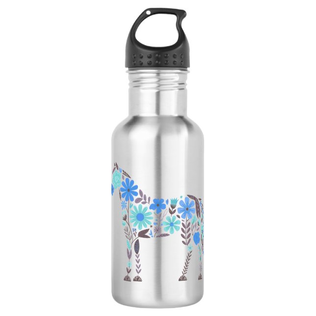 Garrafa Boho Floral Horse (Frente)