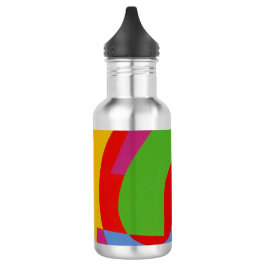 Garrafa Bold Color Swirls Stainless Water Bottle