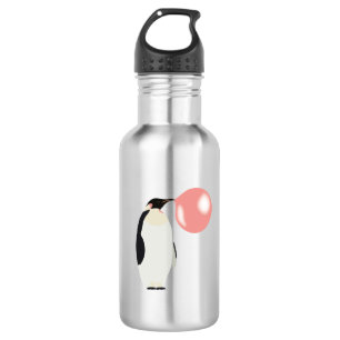 Garrafa Bolha Búscula Goma-Bolo Pinguim Soprando Bolha