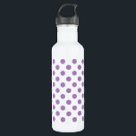 Garrafa bolinhas de lavanda em branco<br><div class="desc">Lavanda e bolinhas brancas</div>