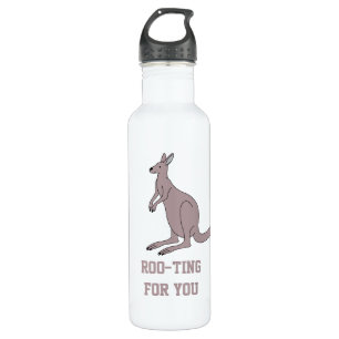 Garrafa Bonita Aussie Funny Kangaroo Pun Roo Para Você