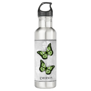 Garrafa Borboleta Verde Personalizada