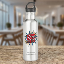 Botão de Água com Marca para Upload de Logotipo e