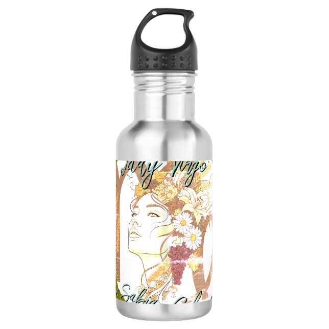 Garrafa Botella de agua Lady Virgo (Frente)