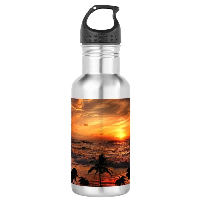 Garrafa Botella De Agua Un dia de playa (Frente)