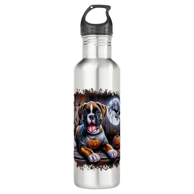 Garrafa Boxer Dog Halloween (Frente)