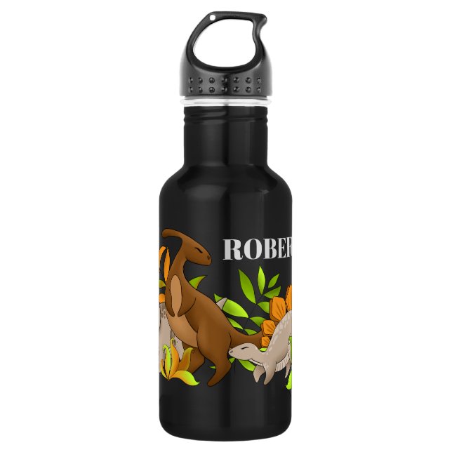 Garrafa Boys dinossauros pré-históricos (Frente)