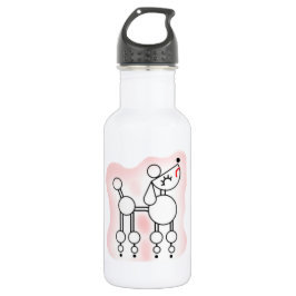 Garrafa Branca de Água Rosa