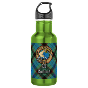 Garrafa Brasão do Clã Guthrie sobre Tartan