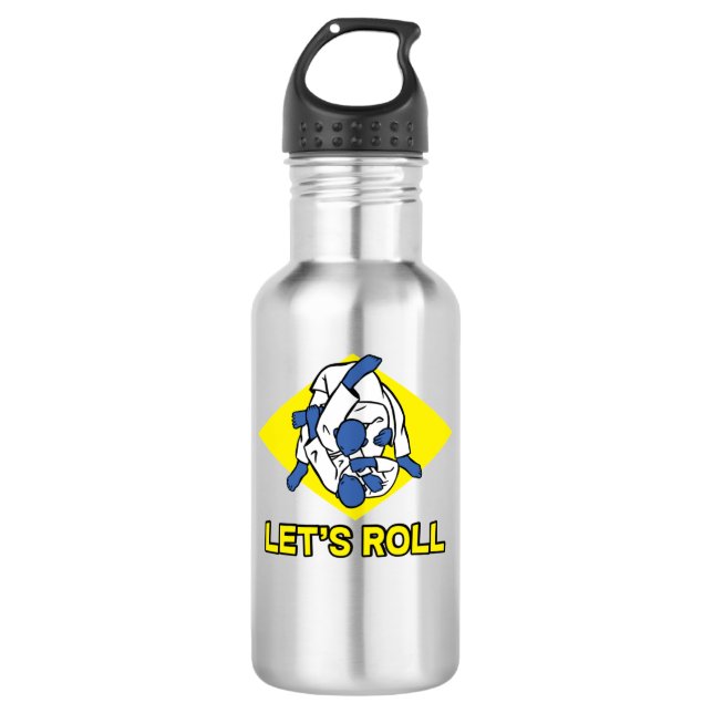 Garrafa Brazilian jiu-jitsu (BJJ) Let's roll (Frente)