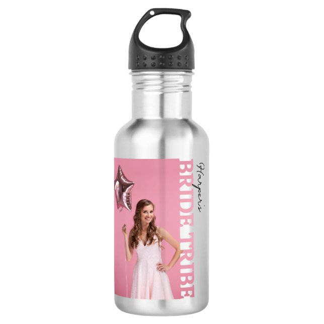 Garrafa Bride Tribe Photo Stainless Steel Water Bottle | (Frente)