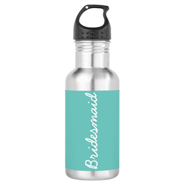 Garrafa Bridesmaid Monogramas Casamento Presente Favor Tea (Frente)