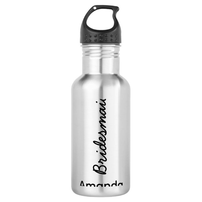 Garrafa Bridesmaid Monogramas Nome Favor do presente de ca (Frente)