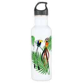 Garrafa Bright Colorful Birds of Paradise