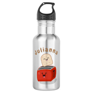 Garrafa Brinde de kawaii e desenho animado em torradeira v