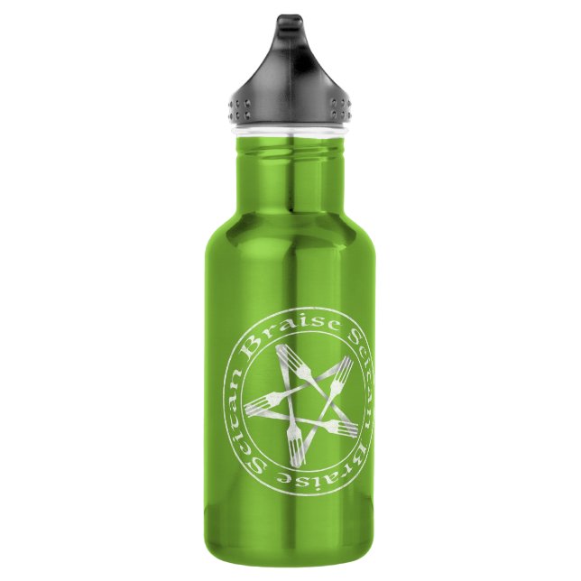 Garrafa Brise Seitan Vegan Pentagram (versão leve) (Direita)