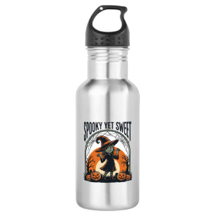 Garrafa Bruxa de Halloween Fofo Assustador, mas Doce Camis