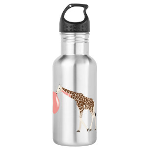 Garrafa Bubble Gum Giraffe Soprando Bolha 