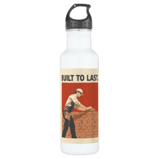 Garrafa Built To Last Mason Construction Worker Art - Prof