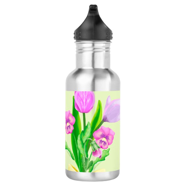 Garrafa Bunch of Spring Flowers Thermal Tumbler (Direita)