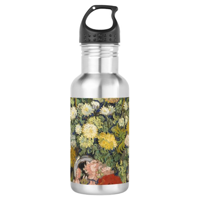 Garrafa Buquê Floral Impressionista Vintage Van Gogh (Frente)