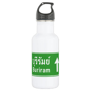Garrafa Buriram À Frente ⚠ Sinal De Estrada Tailandês 